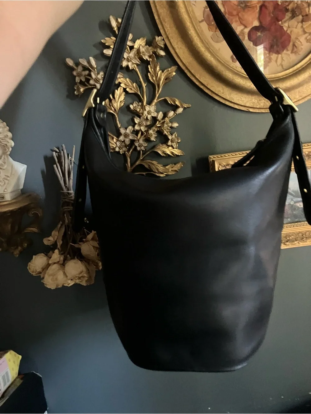 Black Coach 9085 XL Duffle shoulder Bag